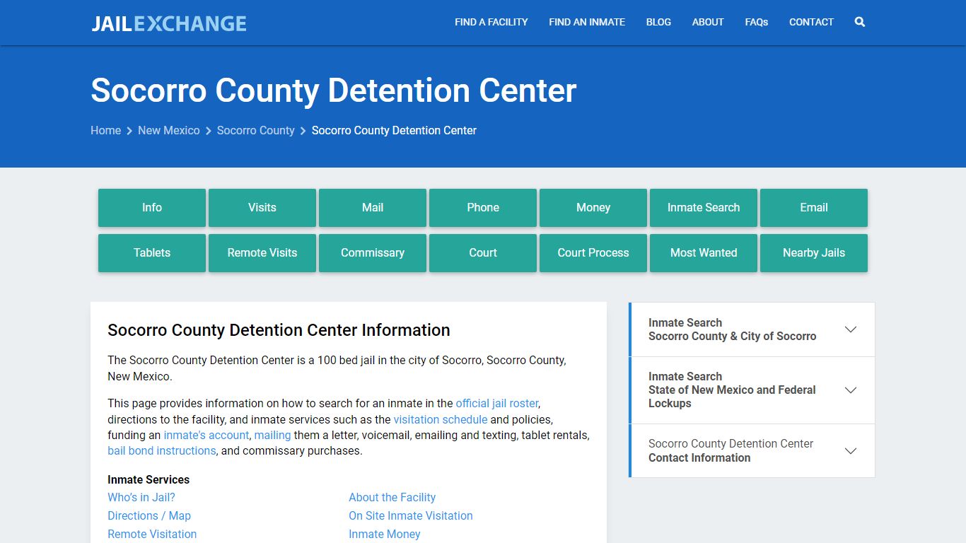Socorro County Detention Center - Jail Exchange